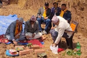 ईलाका प्रशासन कार्यालय दिङ्लाको भवन शिलान्यास