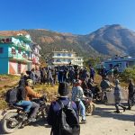 रूकुम पश्चिममा जनार्दन शर्मालाई देखाए कालोझण्डा