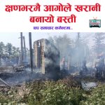 आगोले क्षणभरमै खरानी बनायो मोरङको मुसहर बस्ती
