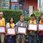 पत्रकार महासंघ भोजपुरद्धार एक जना सम्मानित, चार पत्रकार पुरस्कृत