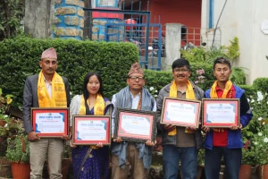 पत्रकार महासंघ भोजपुरद्धार एक जना सम्मानित, चार पत्रकार पुरस्कृत